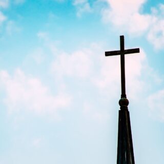 silhouette of cross
